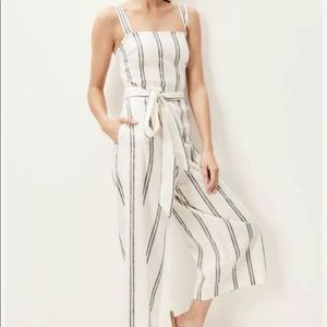 Gap black and white jumpsuit